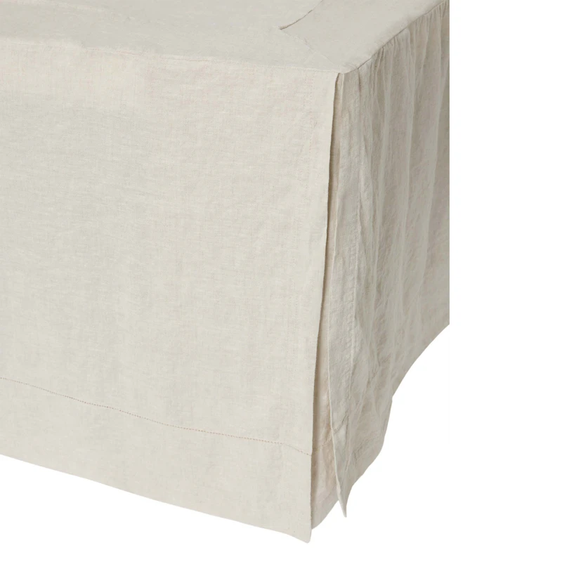 Linen Bed Skirt, 160x200 cm