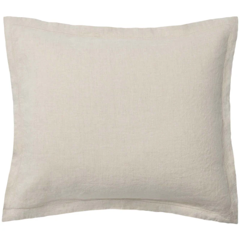 Hemstitched Linen Pillowcase, 50x60 cm