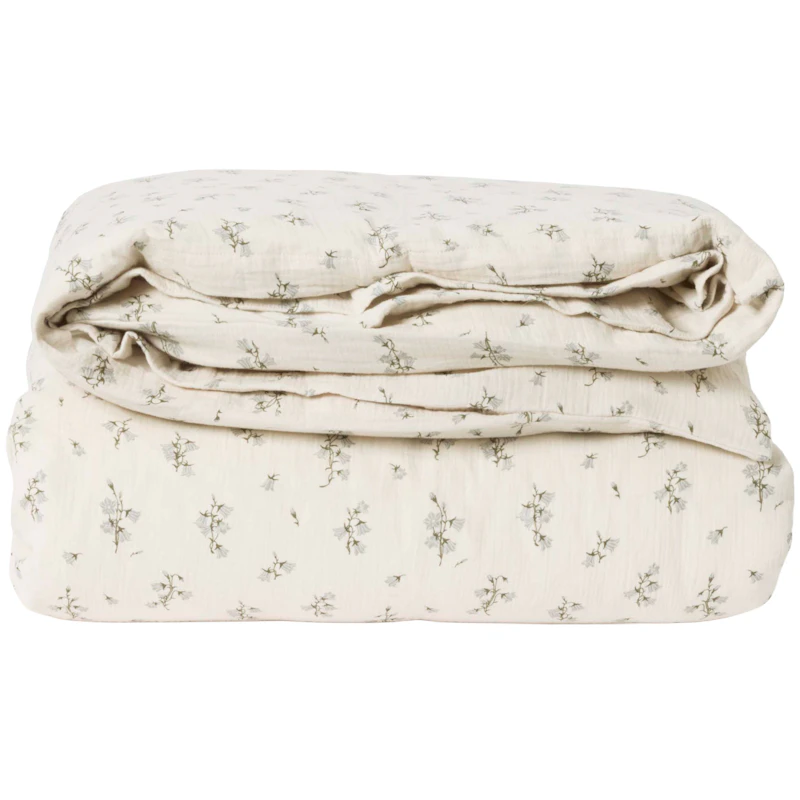 Bluebell Muslin Dynetrekk Enkel, 150x210 cm