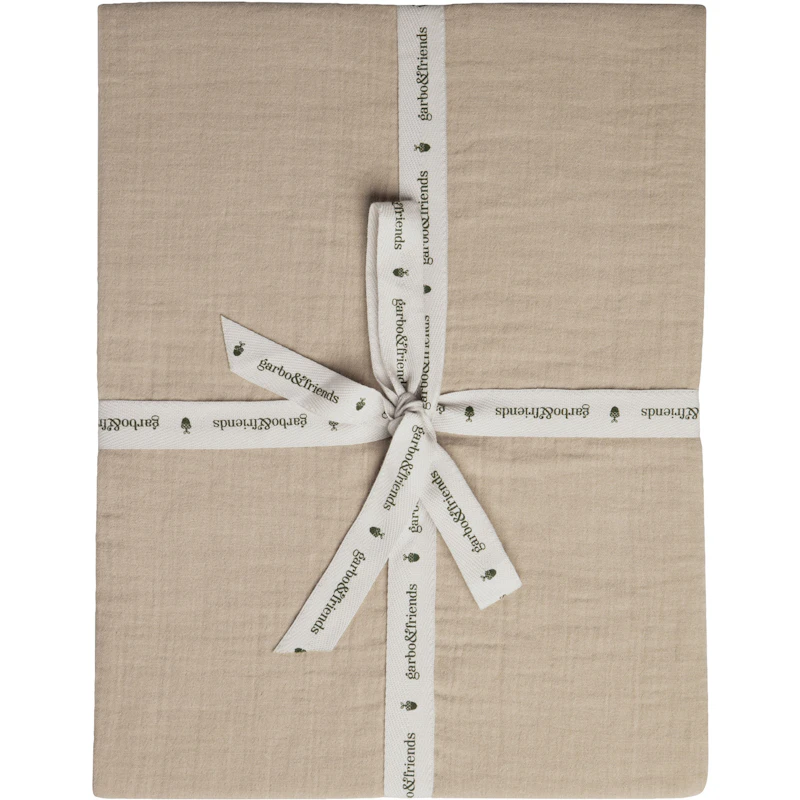 Olive Muslin Stretchlaken, 140x200 cm