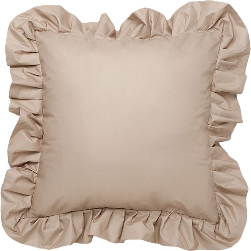 Pute Med Volang Utendørs 61x61 cm, Beige