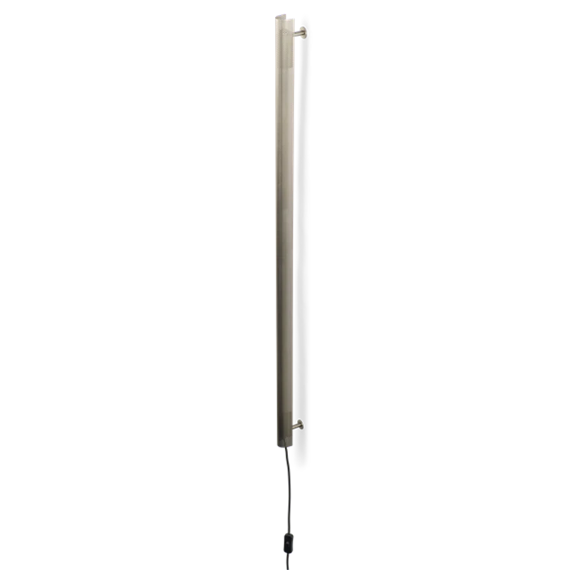Radent Vegglampe Lang Stål