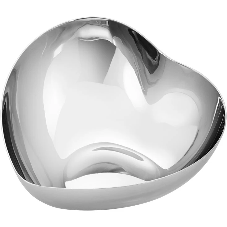 Heart Sk&aring;l, S&oslash;lv Medium