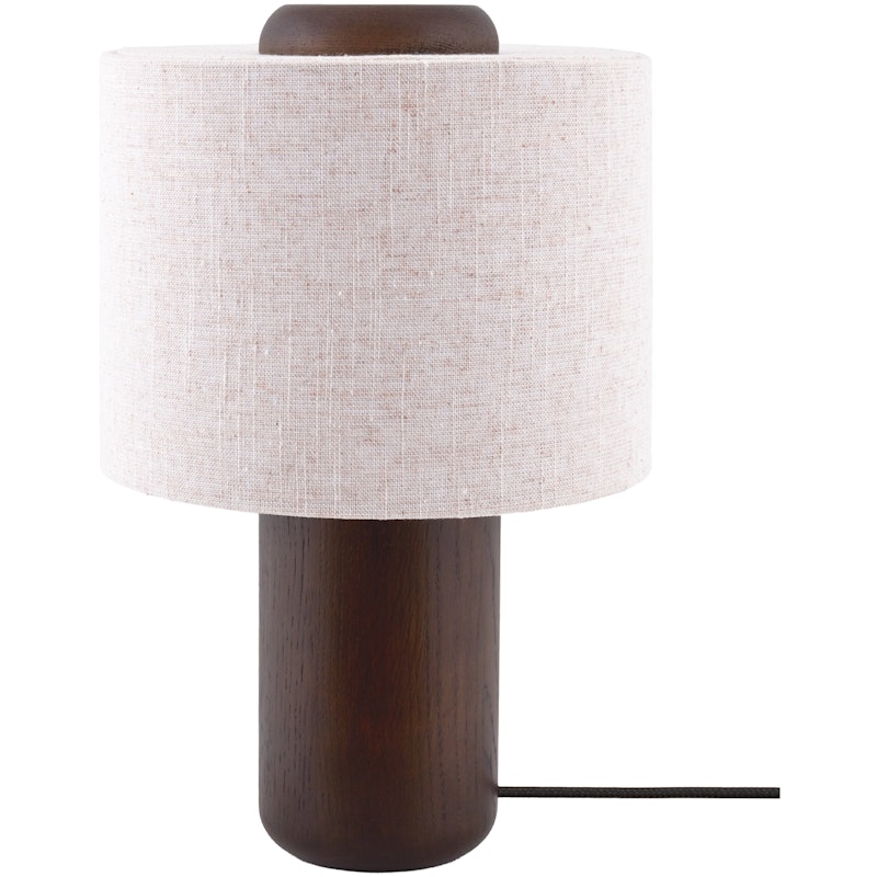 Bosco Bordlampe, Mørkbeiset Eik / Beige