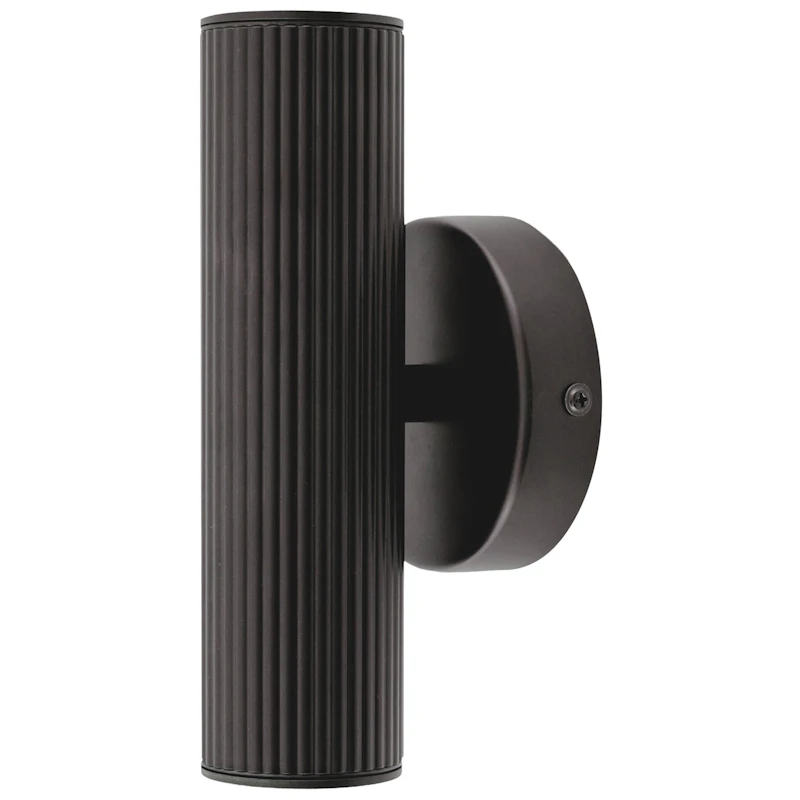 Hubble up/down Vegglampe, Sort