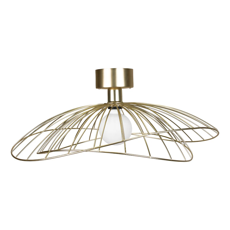 Ray Vegg-/Taklampe, Brushed Brass