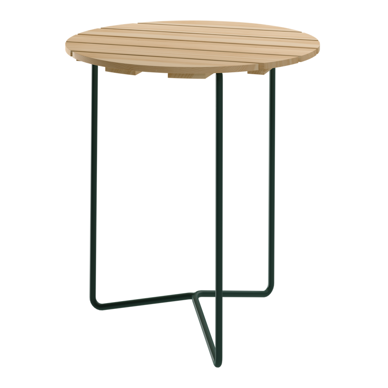 6B Bord Ø60 cm, Oljet Furu / Grønn