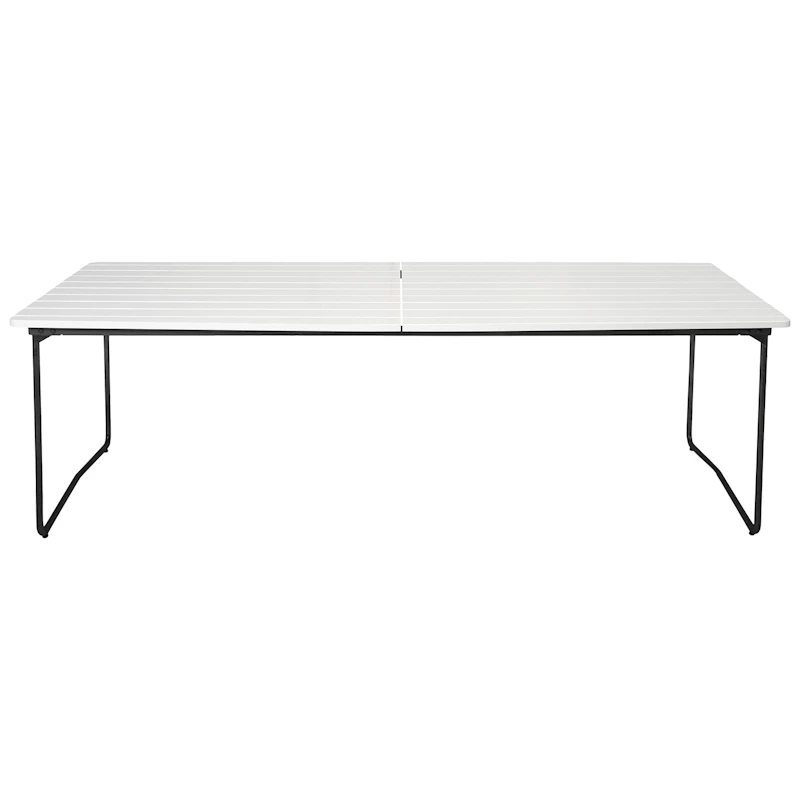 B31 Bord 92x230 Cm, White lacquered Eik / Sort