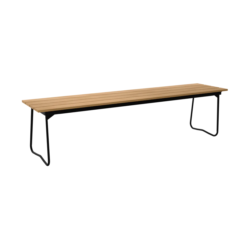 Benk 9 170 cm, Oljet Eik / Sort Stål