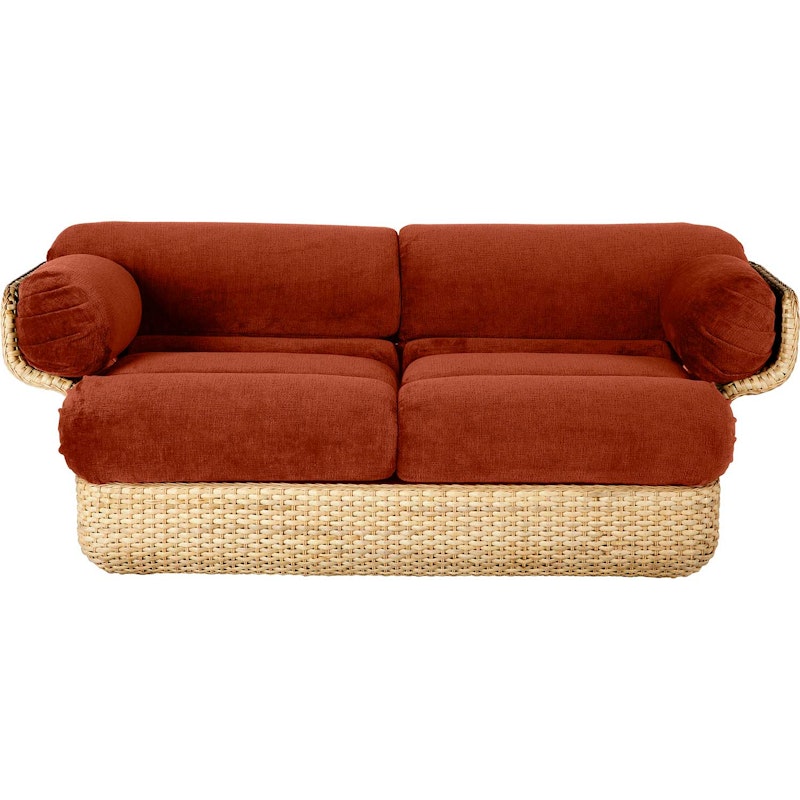 Basket 2-Seter Sofa, Rotting / Belsuede Sp Fr 133