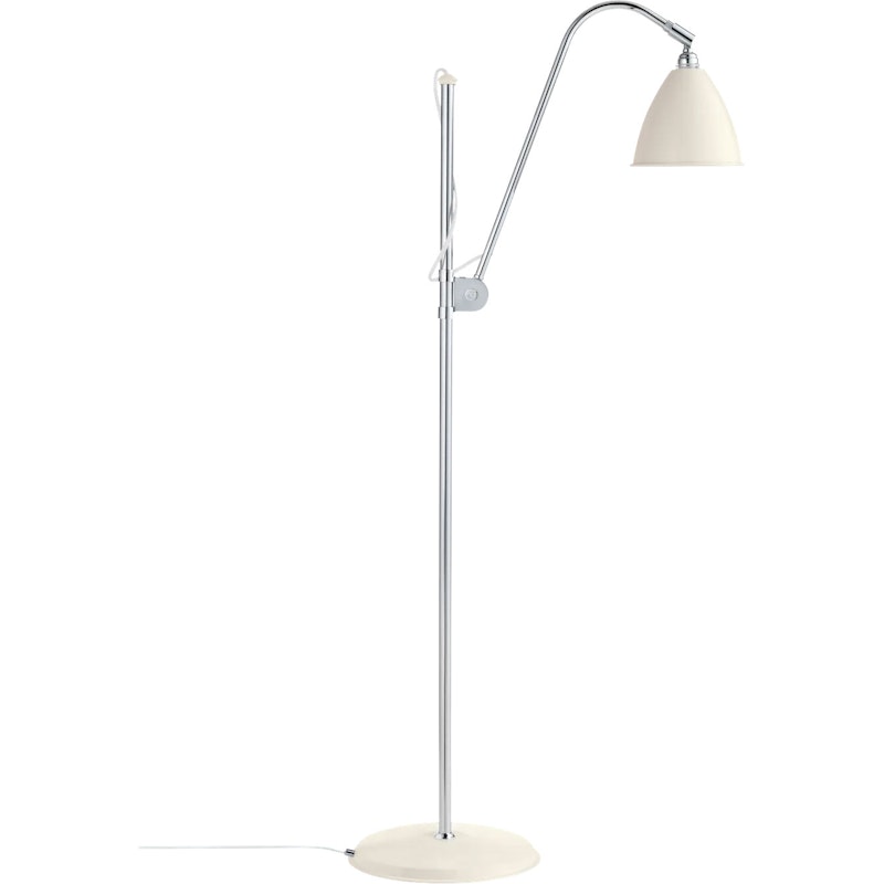 Bestlite BL3S Gulvlampe, Krom / Hvit Semi Matt
