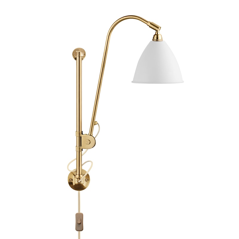 Bestlite BL5 Vegglampe, Messing/Hvit