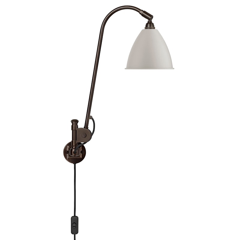 Bestlite BL6 Vegglampe, Black Brass/Classic White