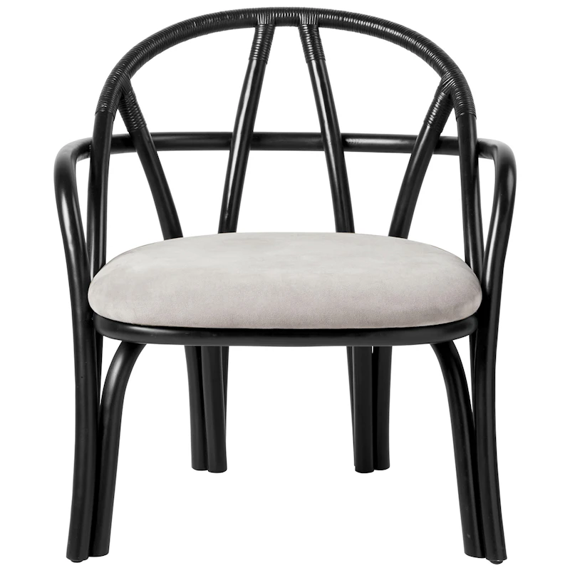 Bistra Loungestol, Ebony / Fustagno 001