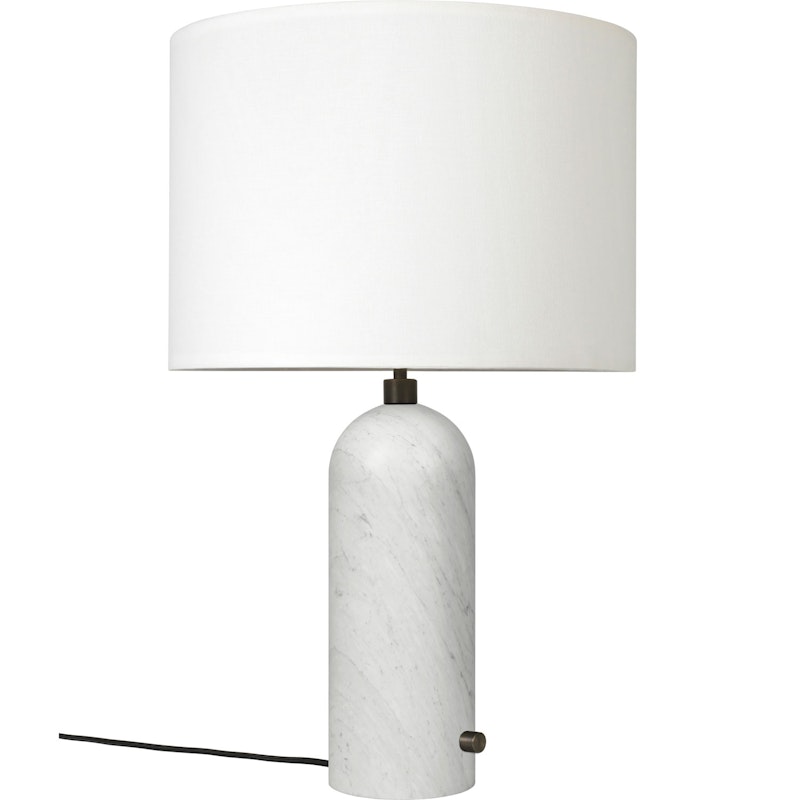 Gravity Bordlampe Stor, White Marble / Hvit