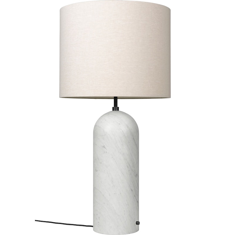 Gravity XL Gulvlampe Lav, White Marble / Canvas