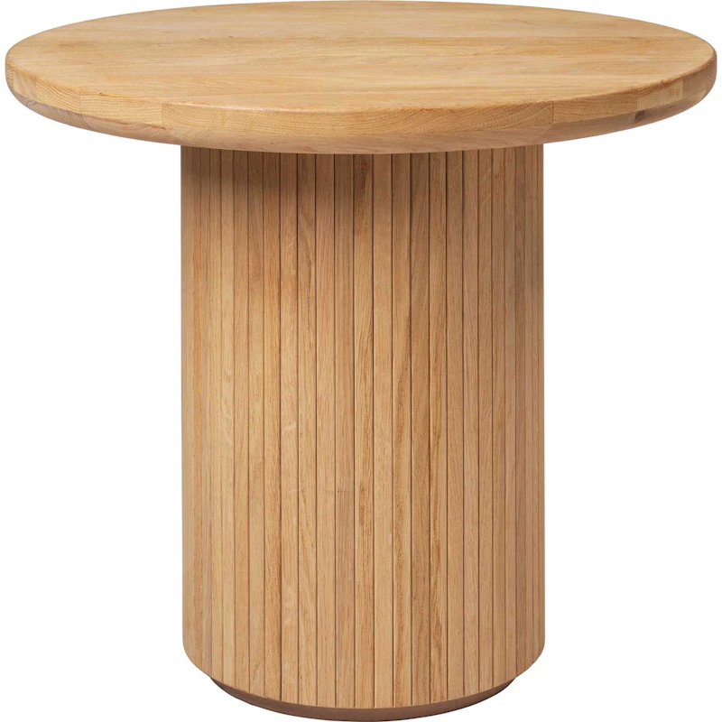 Moon Loungebord Rundt Ø60 x H55 cm, Solid Oljet Eik