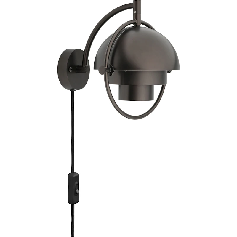 Multi-Lite Vegglampe, Black Brass