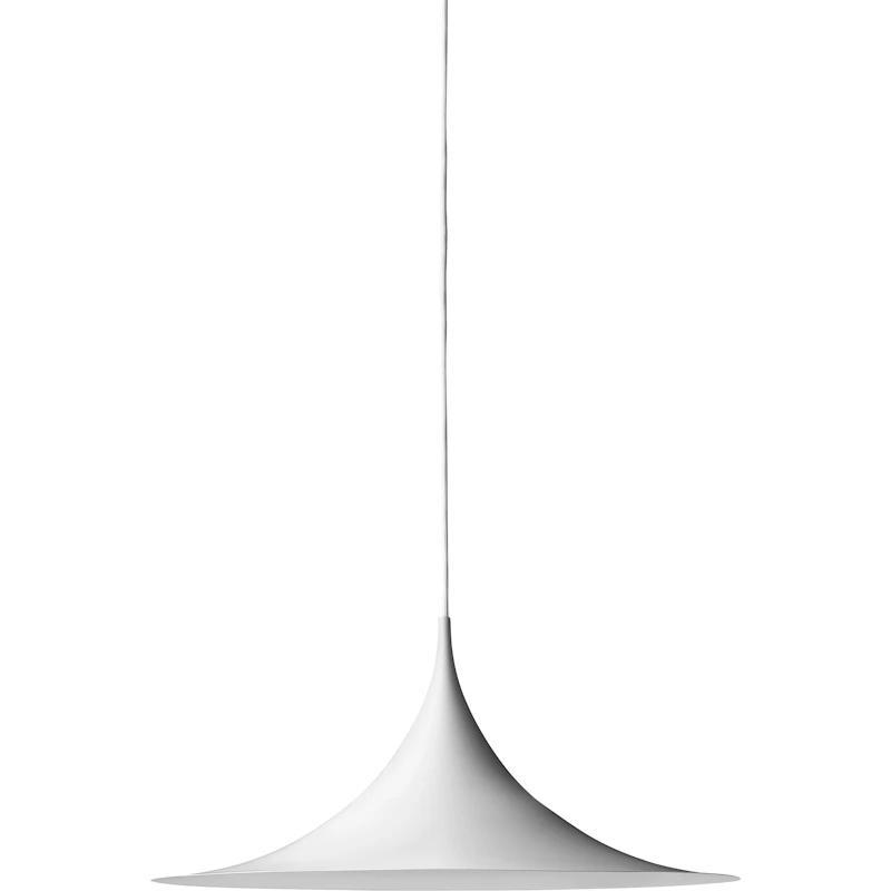 Semi Pendel Ø30 cm, Matt Hvit