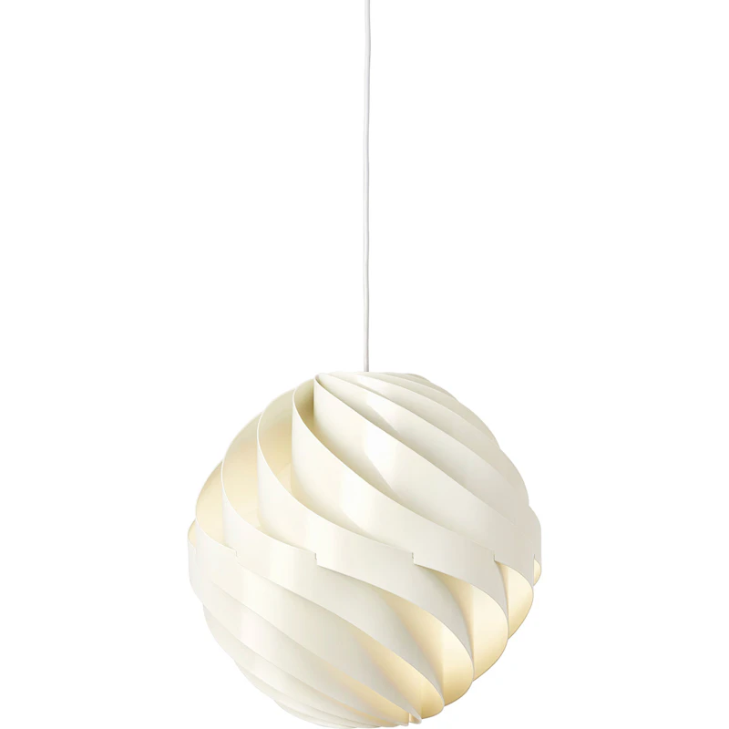 Turbo Pendel Ø 36 cm, Glossy Alabaster White