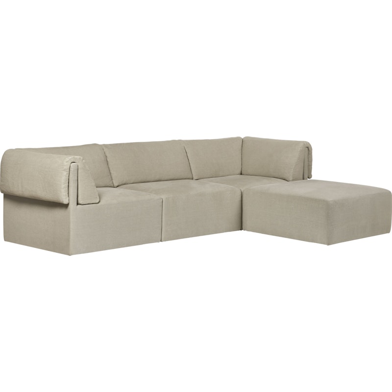 Wonder Sofa 3-Seters Sjeselong PG2, Bel Lino G077/13 FC