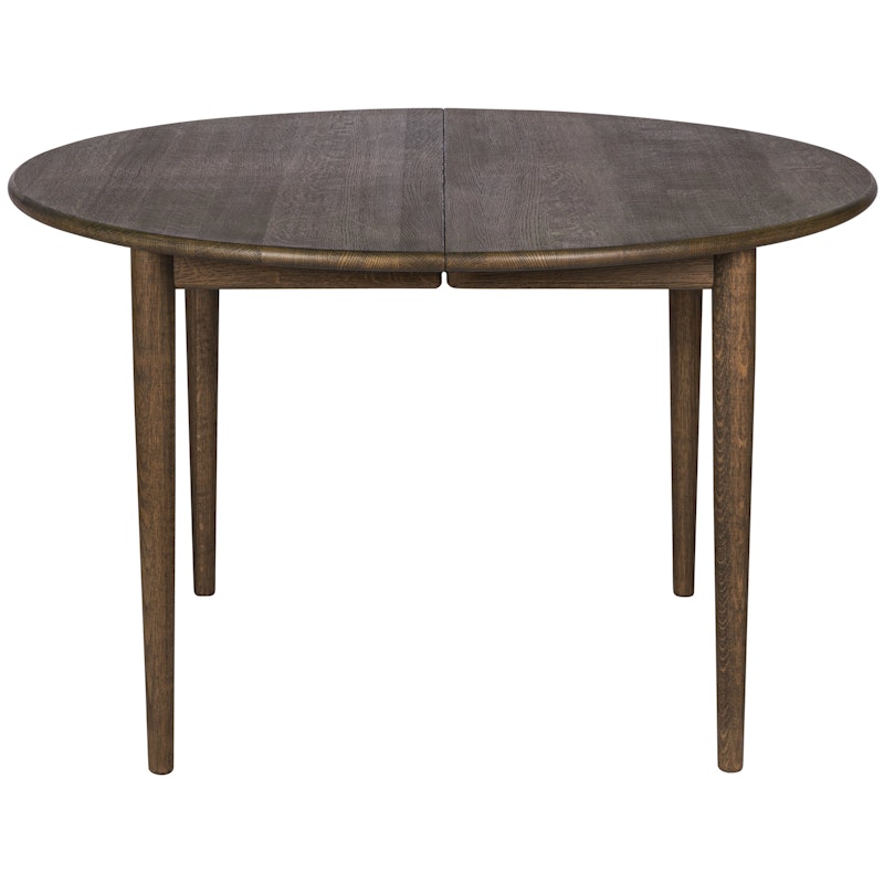 893 Spisebord Utvidbar Ø120 cm, Røkt Eik