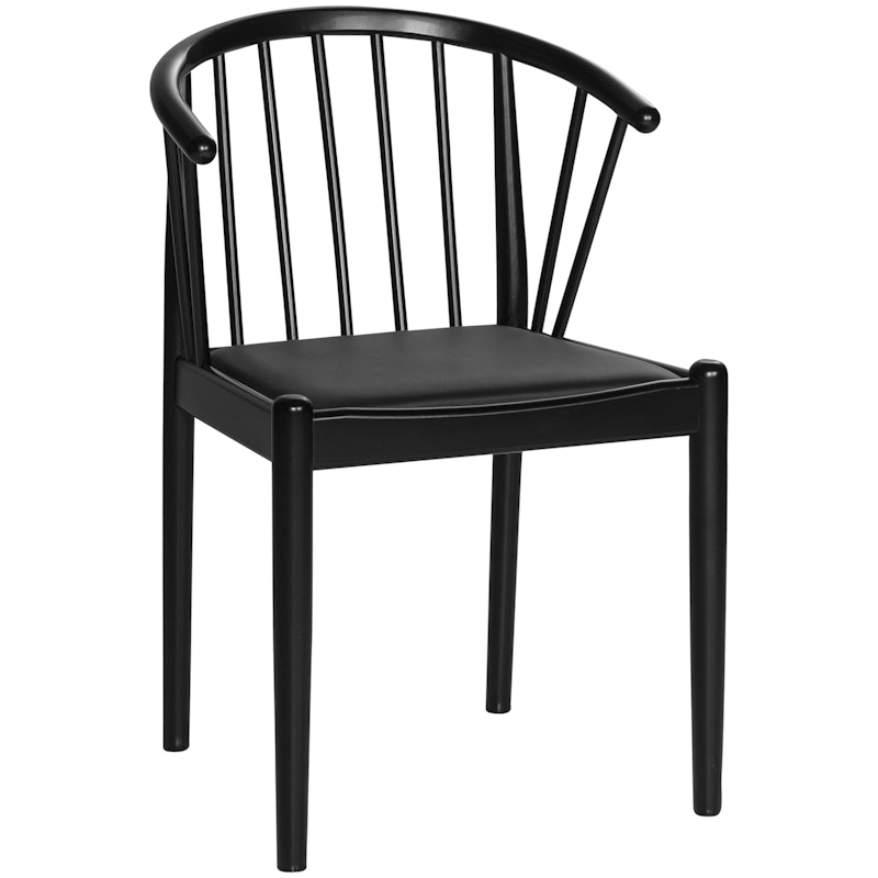 Lindeberg Stol, Sortlakkert Bøk / Skinnsete