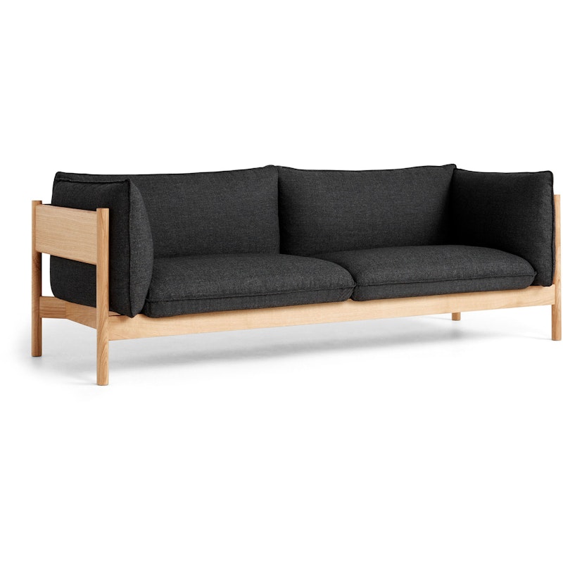 Arbour Sofa 3-seters, Oljet Eik / Re-Wool 198