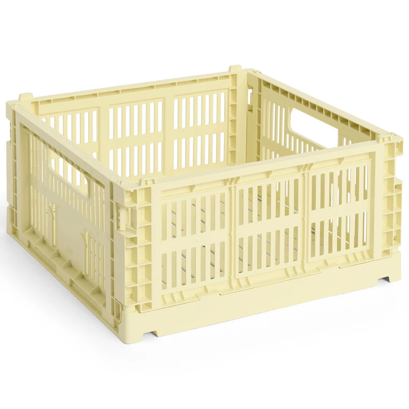 Colour Crate Medium Square Oppbevaring, Light Yellow