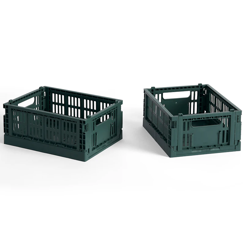 Colour Crate Mini Oppbevaring 2-pk, Dark Green