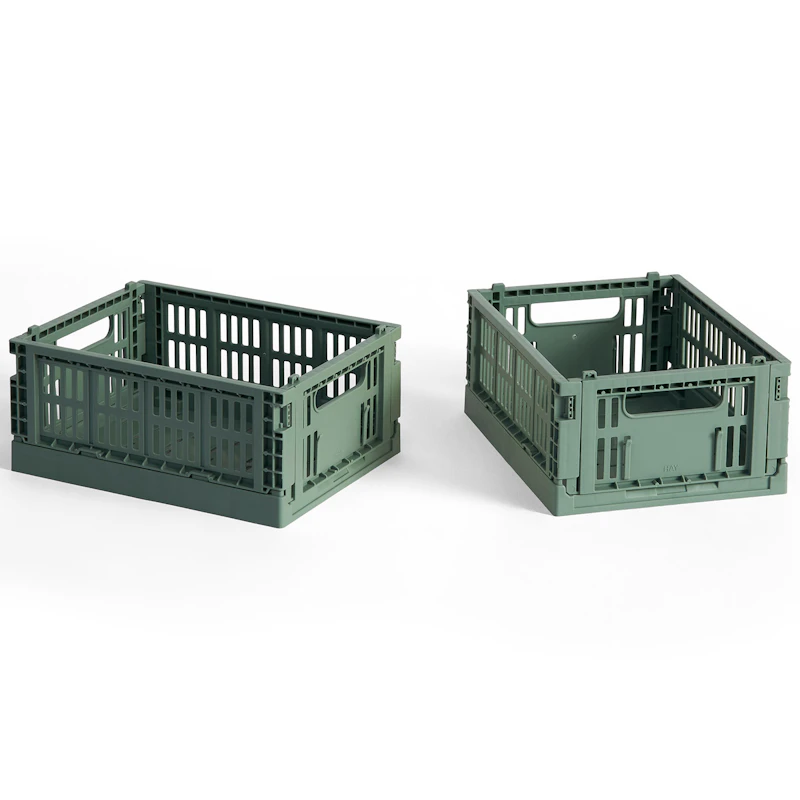 Colour Crate Mini Oppbevaring 2-pk, Sage Green