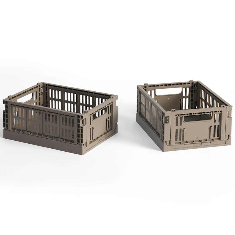 Colour Crate Mini Oppbevaring 2-pk, Warm Grey