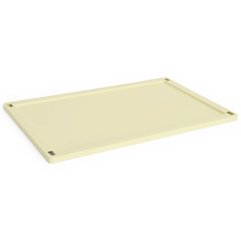 Colour Crate Plastic Large Lokk, Light Yellow
