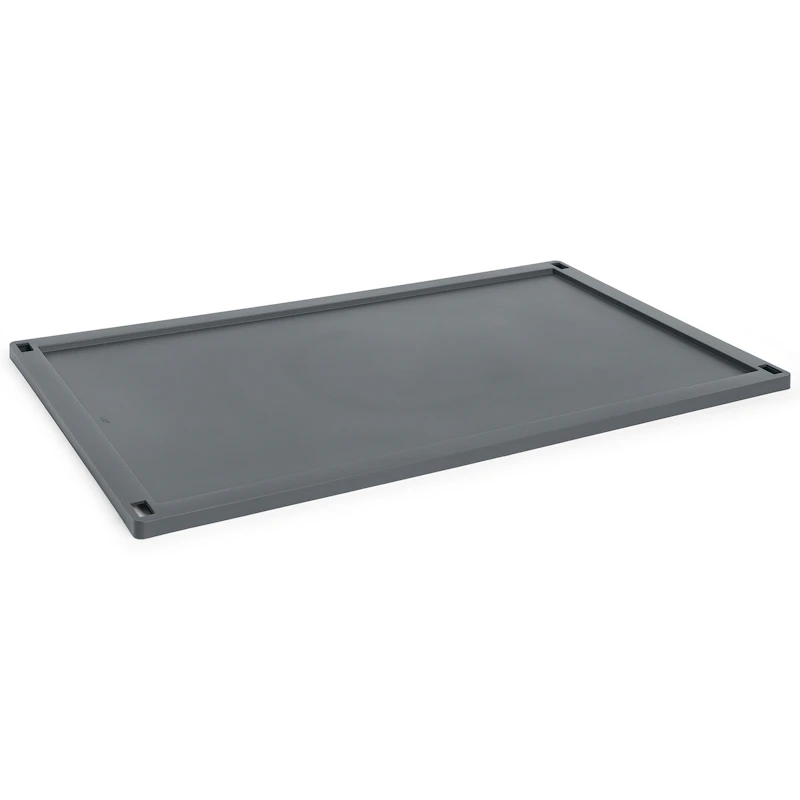 Colour Crate Plastic Large Lokk, Charcoal