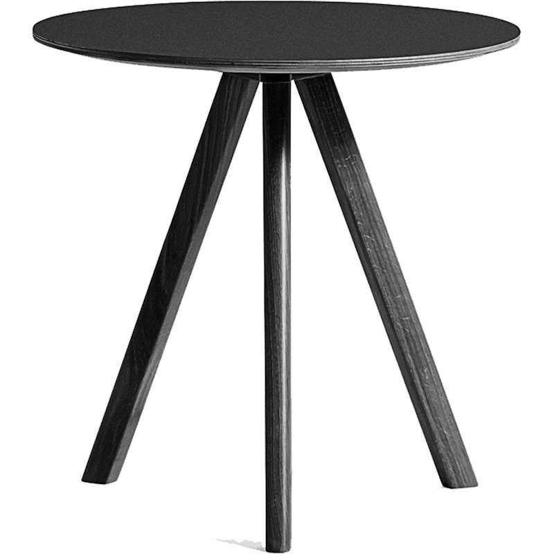 CPH 20 2.0 Sidebord Ø50x49 cm, Vannbasert Lakkert Eik / Sort