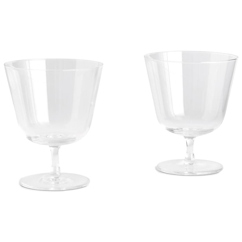 Curve Glass Med Fot 2-pk