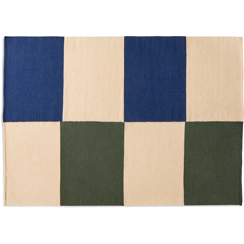 Flat Works Ullteppe, Peach Green Check, 170x240 cm