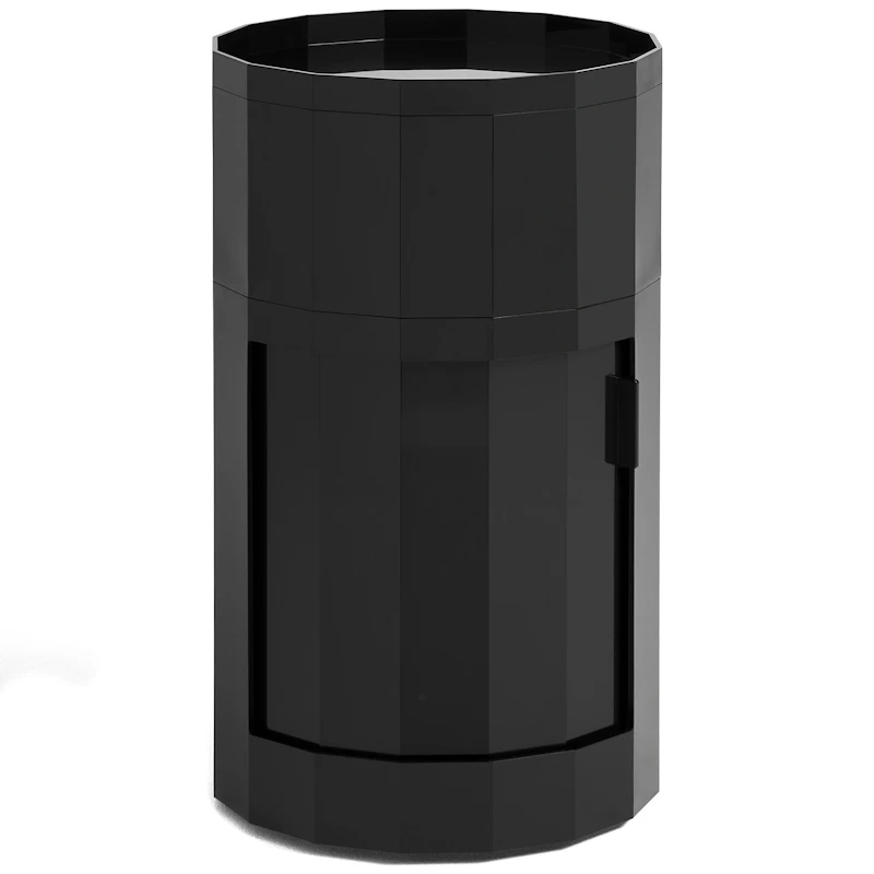 Facet Skap Høy med Føtter / Hjul, Antrasitt