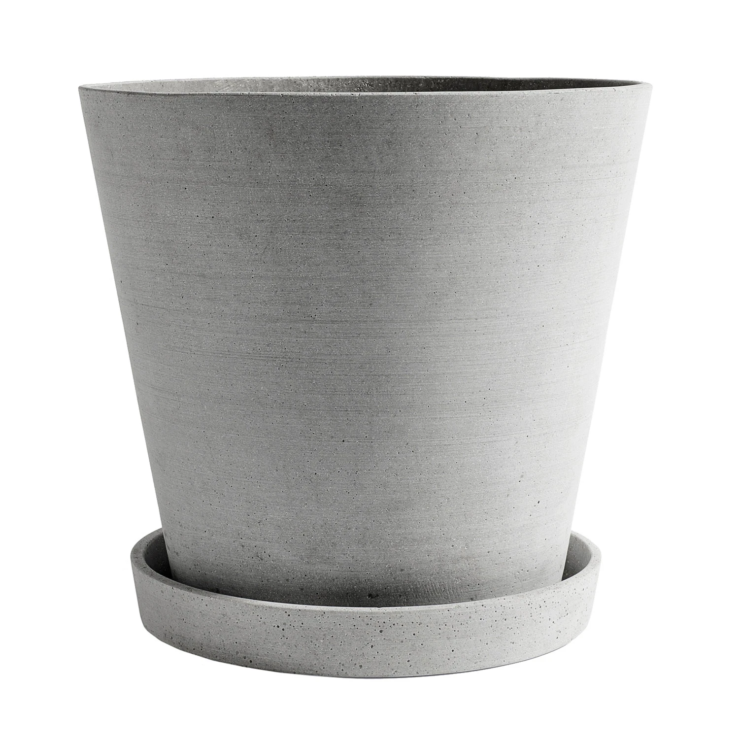 Flowerpot Krukke med Tallerken Gr&aring;, &Oslash;34 cm XXXL