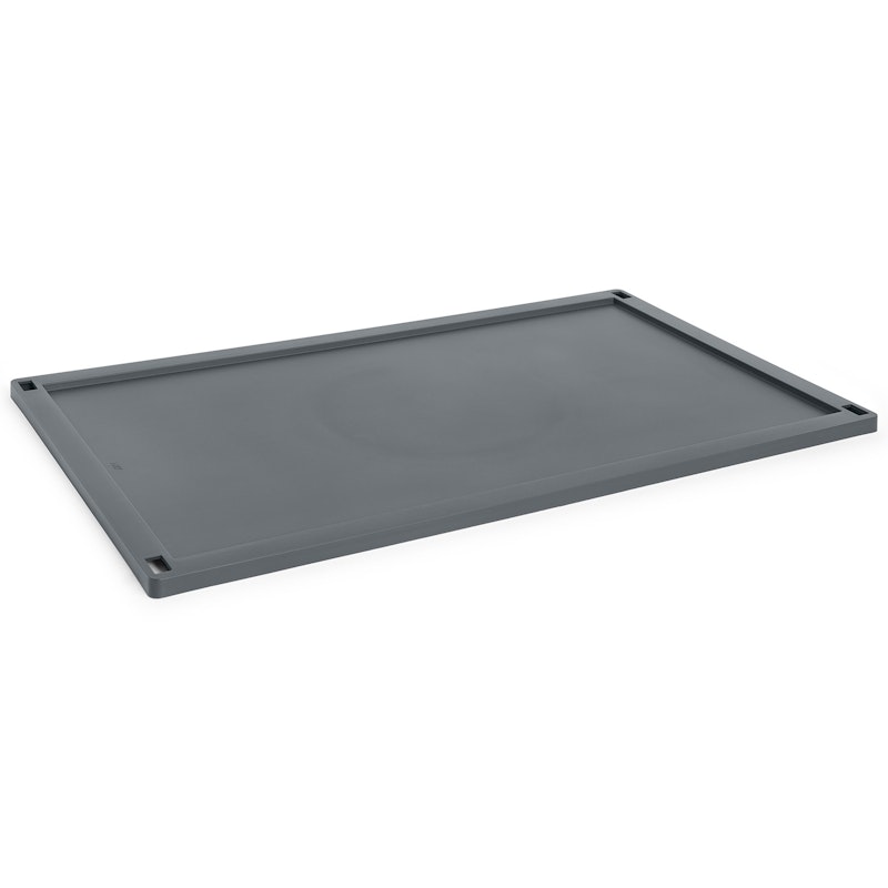 Colour Crate Plastic Large Lokk, Charcoal