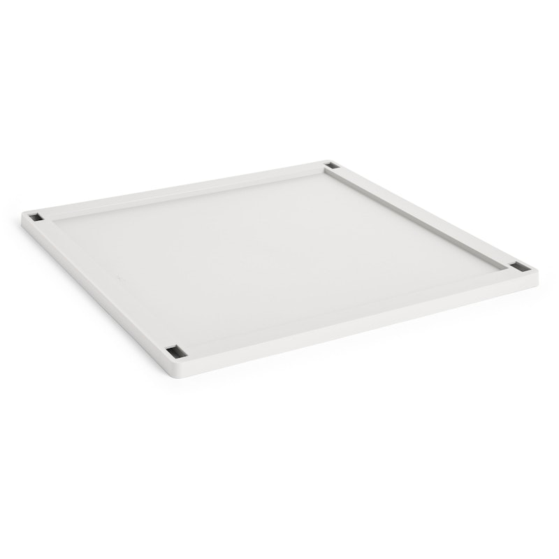 Colour Crate Plastic Large Square Lokk, Off-White