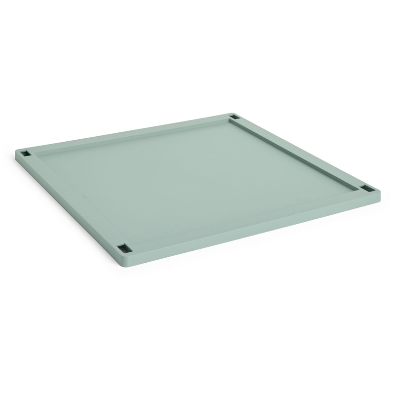 Colour Crate Plastic Large Square Lokk, Sage Green