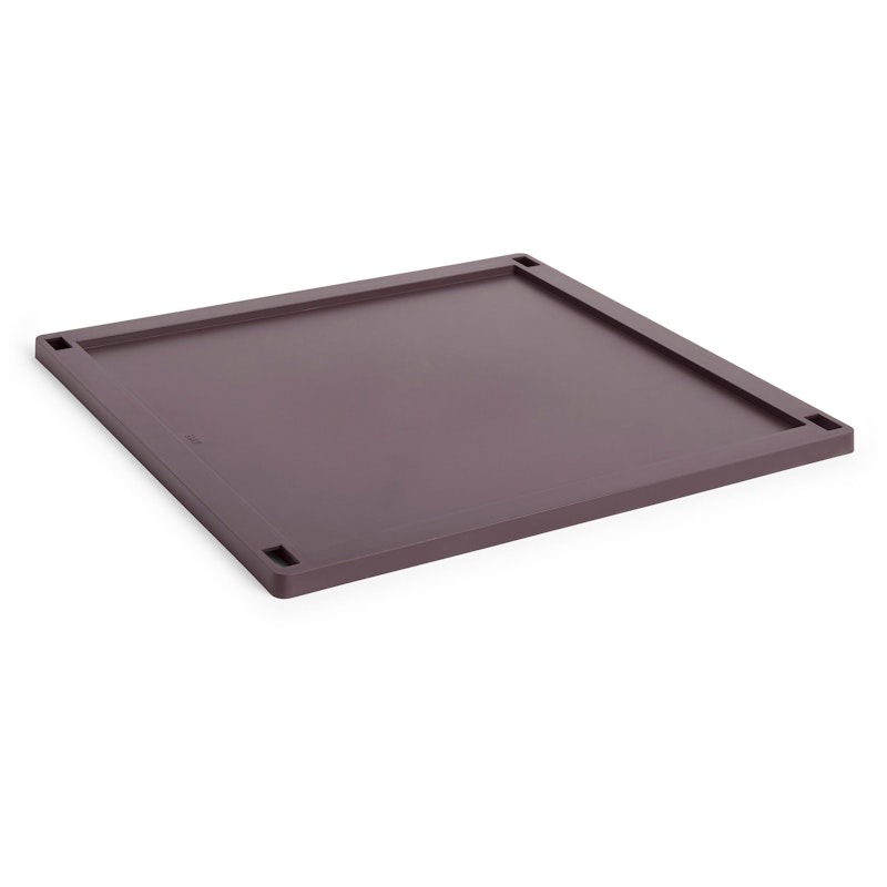 Colour Crate Plastic Large Square Lokk, Bordeaux