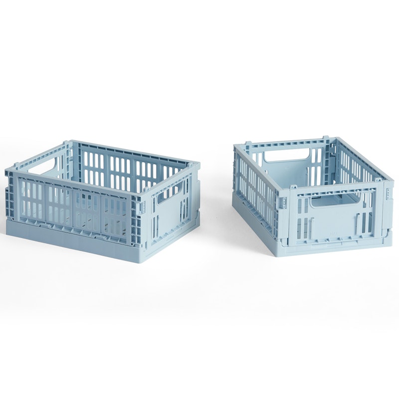Colour Crate Mini Oppbevaring 2-pk, Soft Blue