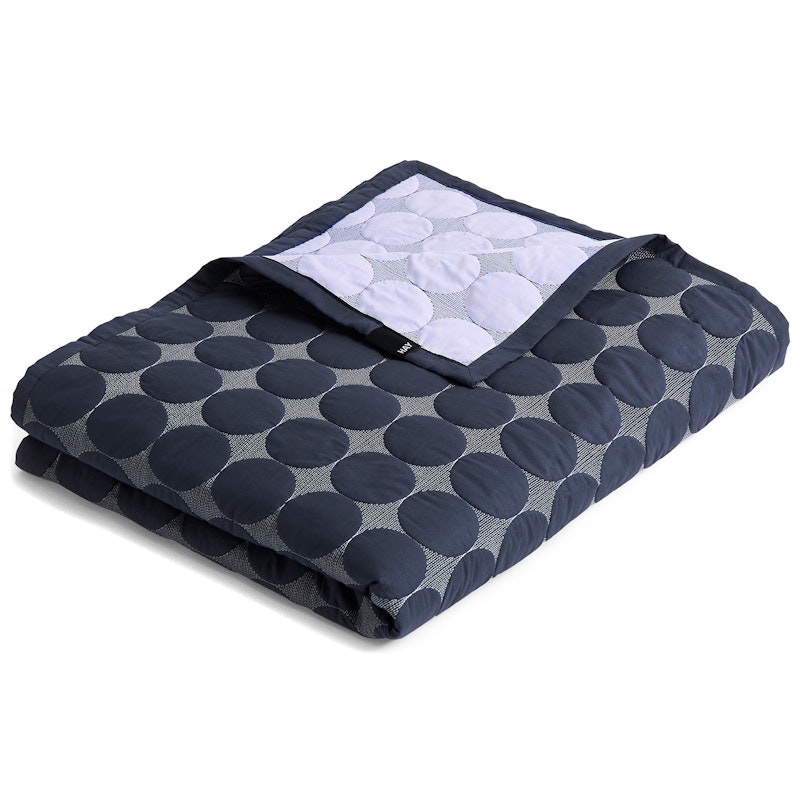 Mega Dot Sengeteppe 195x245 cm, Midnight Blue