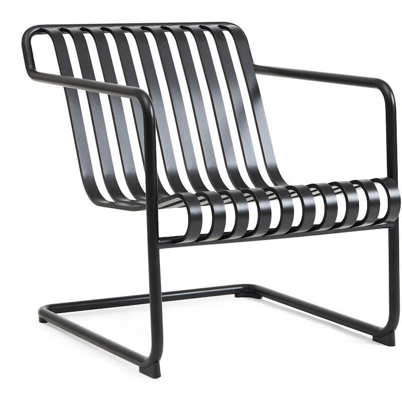Palissade Cantilever Lounge Chair Low, Anthracite powder coated steel