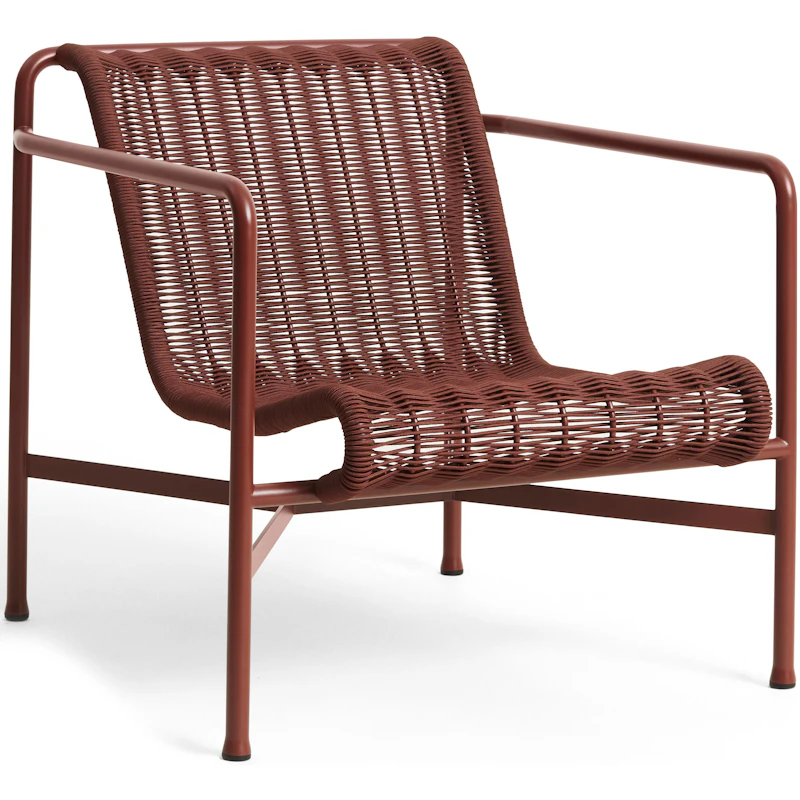 Palissade Cord Loungestol Lav, Iron Red