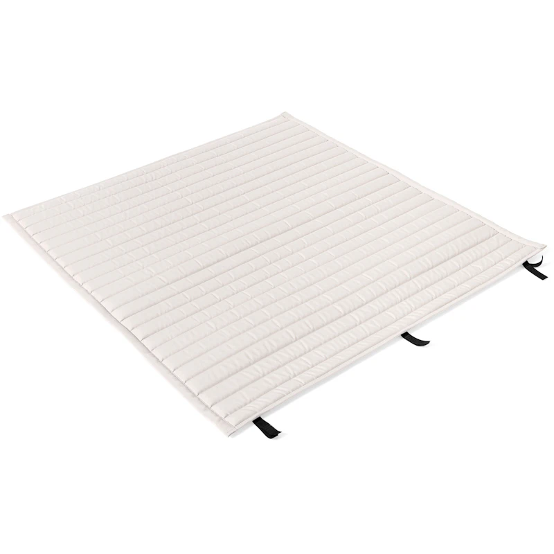 Palissade Pute Quiltet Spisebordsbenk Uten Armlene, Cream White