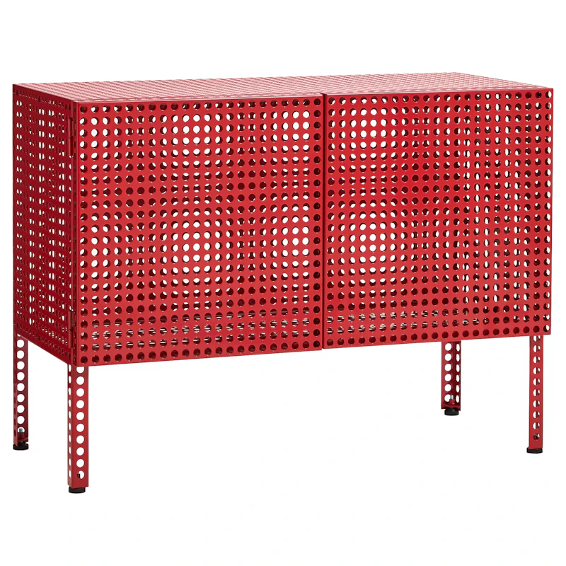 Perforated Skap Liten, Vinrød