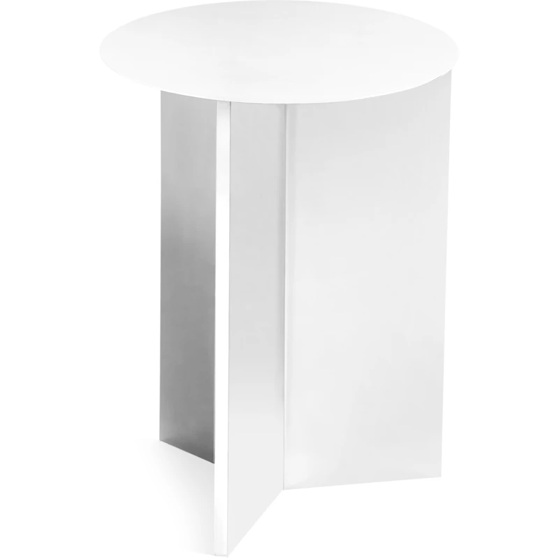 Slit Bord Stål Ø35 cm, Hvit